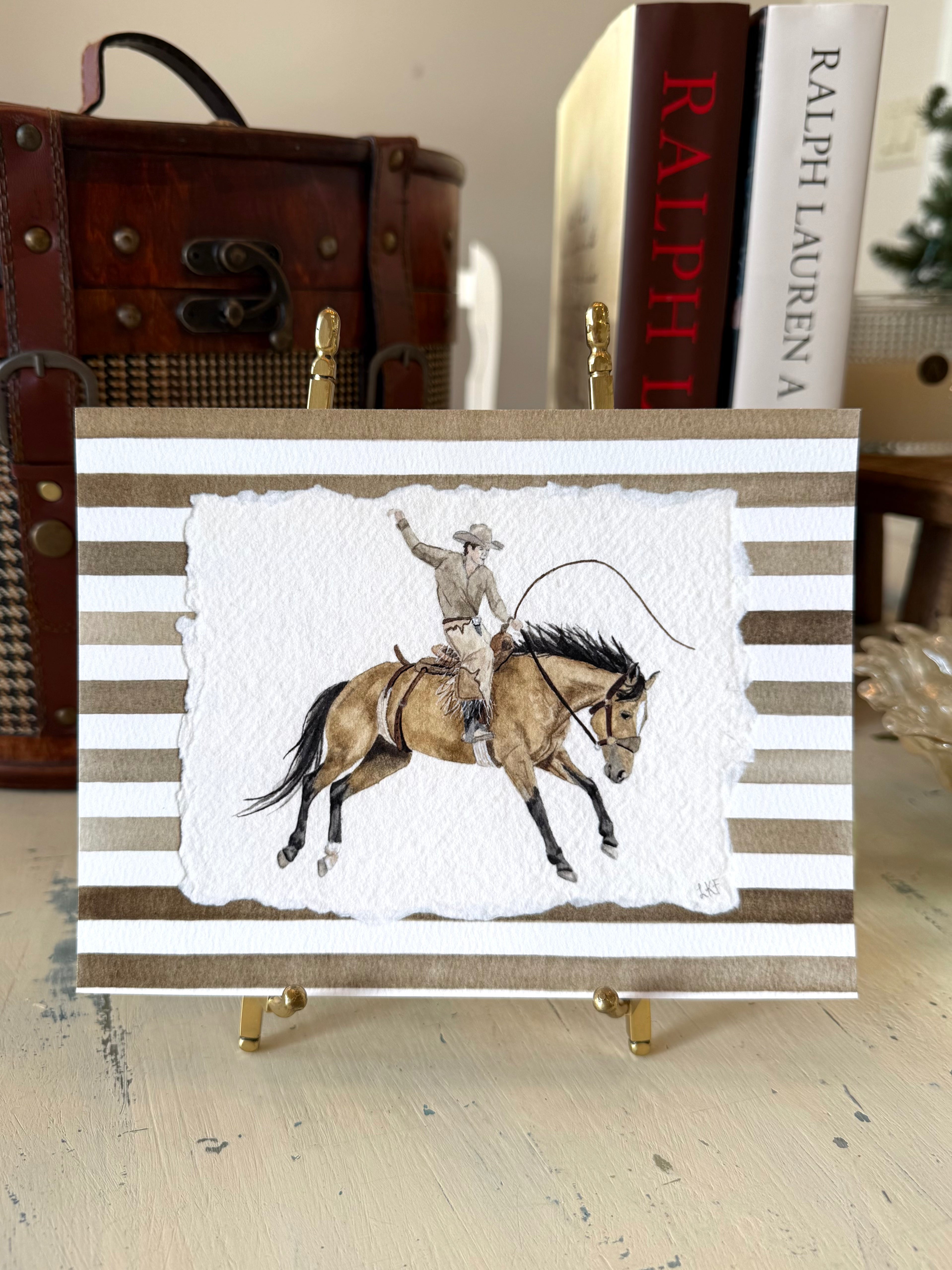 "Leather & Lunge" Print