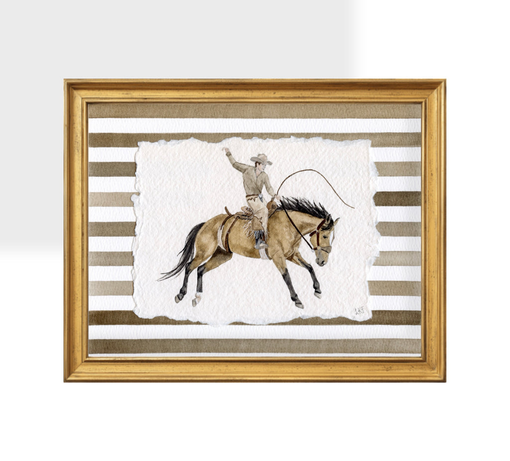 "Leather & Lunge" Print