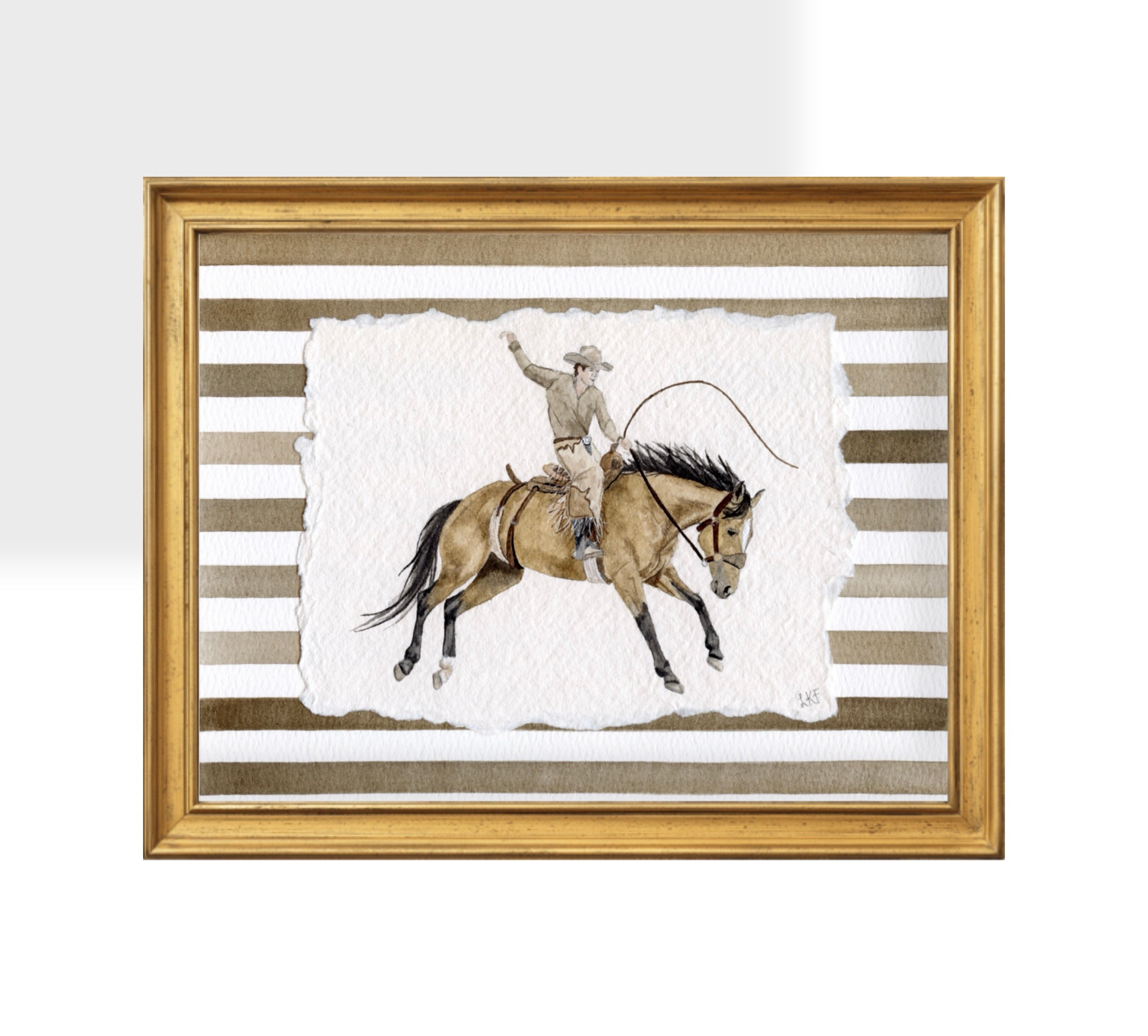 "Leather & Lunge" Print