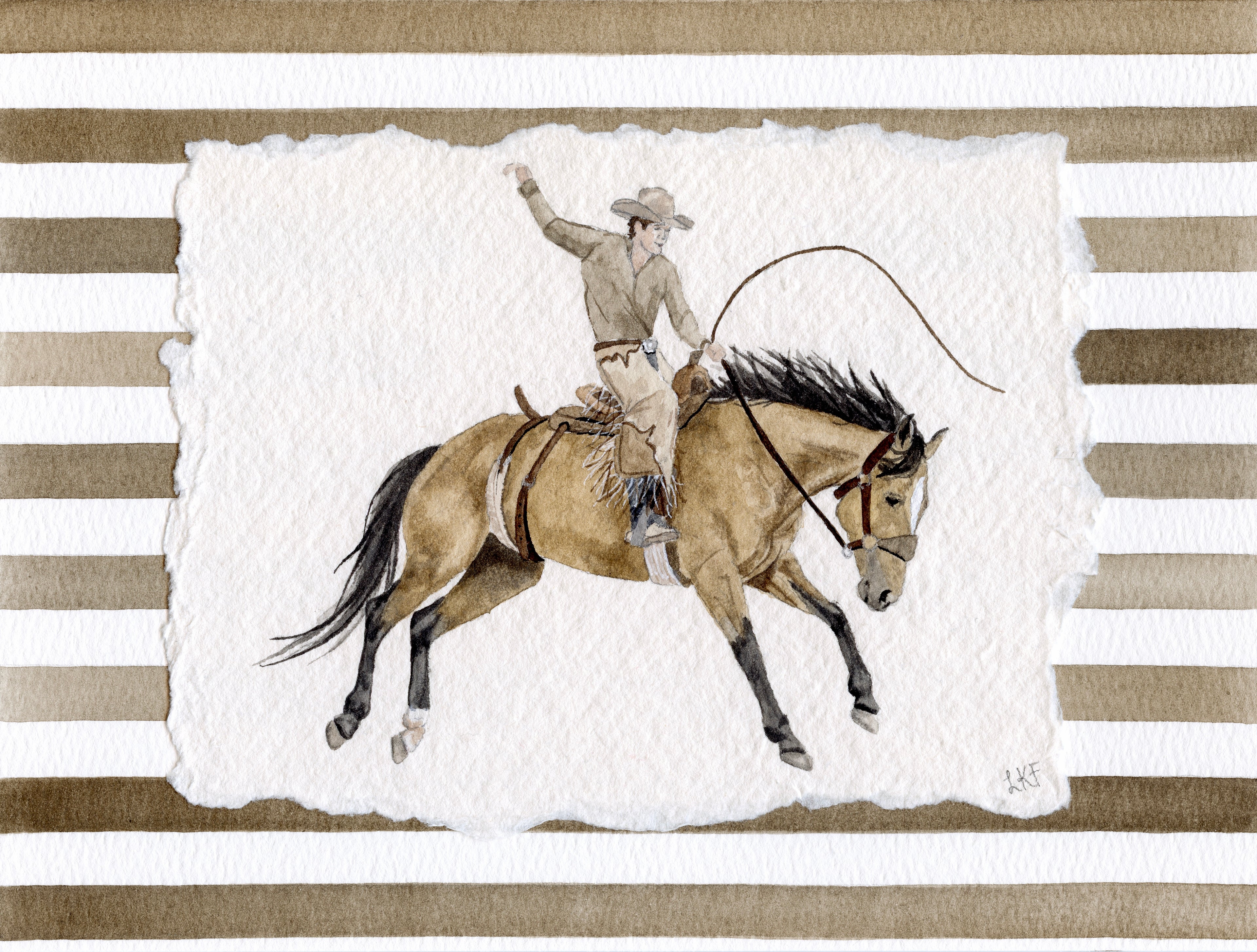 "Leather & Lunge" Print